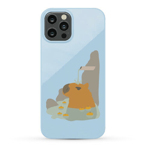 Capybara Hot Spring Phone Case