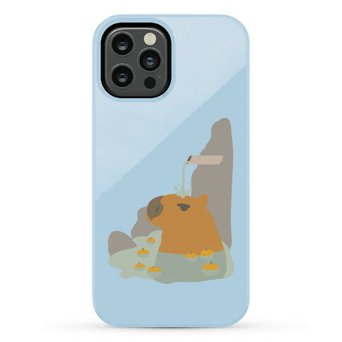 Capybara Hot Spring Phone Case