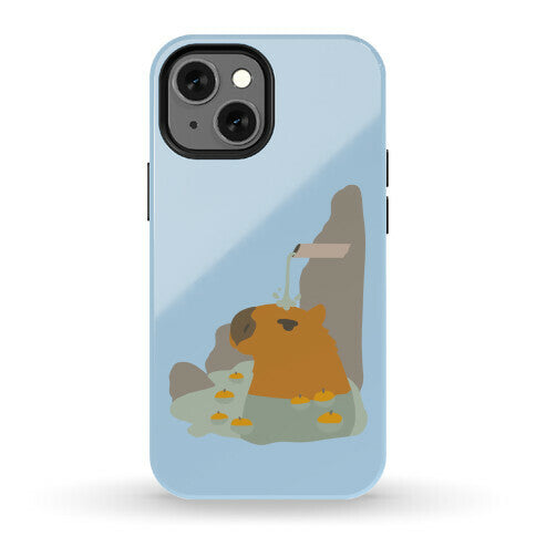 Capybara Hot Spring Phone Case