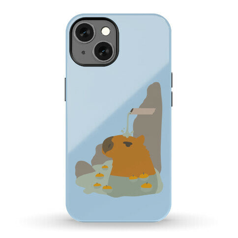 Capybara Hot Spring Phone Case