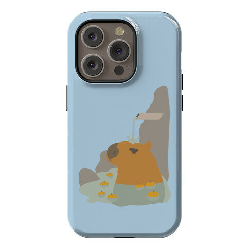 Capybara Hot Spring Phone Case