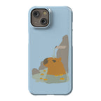 Capybara Hot Spring Phone Case