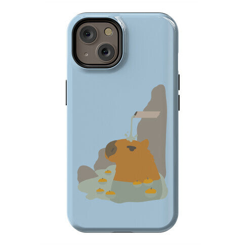 Capybara Hot Spring Phone Case