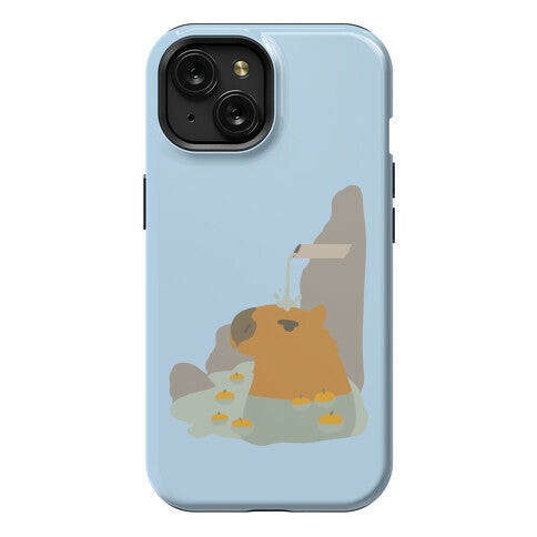 Capybara Hot Spring Phone Case