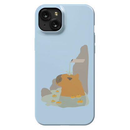 Capybara Hot Spring Phone Case