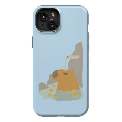 Capybara Hot Spring Phone Case