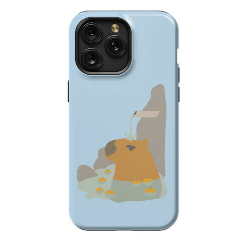 Capybara Hot Spring Phone Case