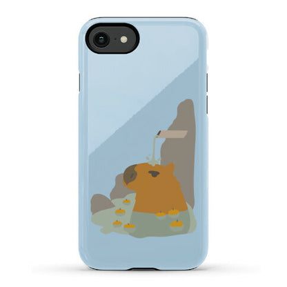 Capybara Hot Spring Phone Case