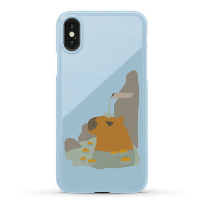 Capybara Hot Spring Phone Case