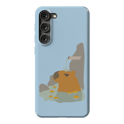 Capybara Hot Spring Phone Case