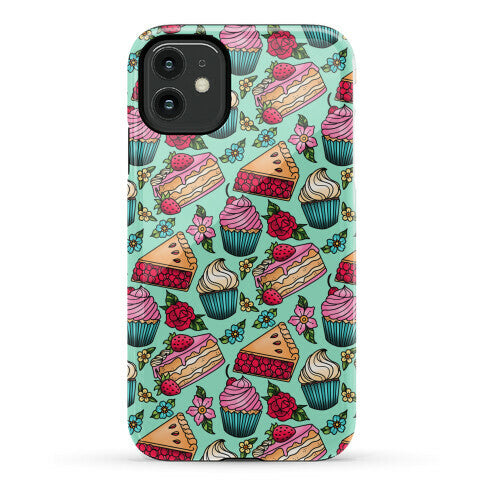 Traditional Tattoo Style Desserts Phone Case