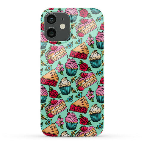 Traditional Tattoo Style Desserts Phone Case
