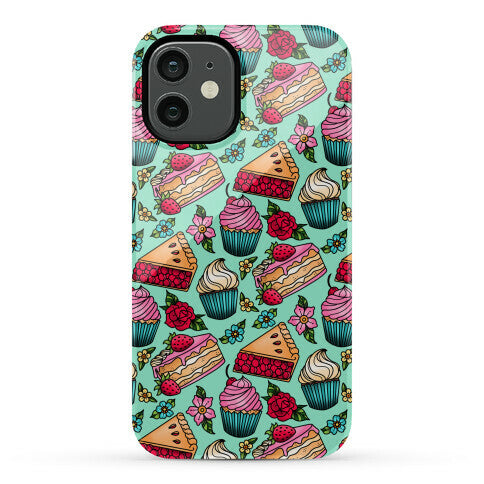Traditional Tattoo Style Desserts Phone Case