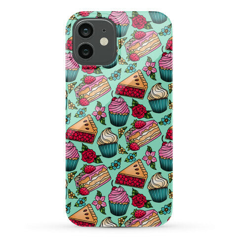 Traditional Tattoo Style Desserts Phone Case