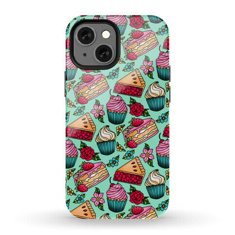 Traditional Tattoo Style Desserts Phone Case