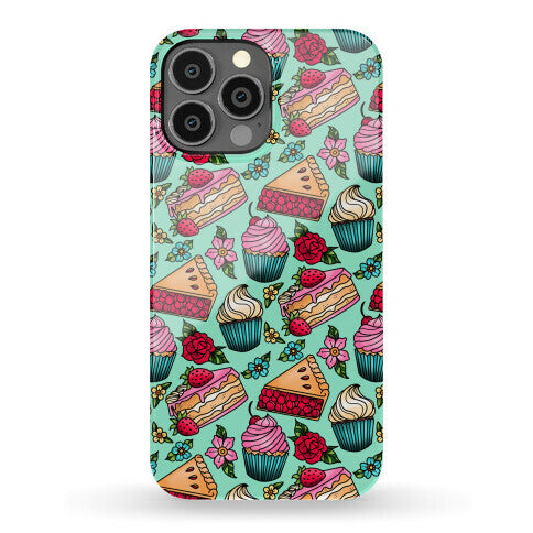 Traditional Tattoo Style Desserts Phone Case