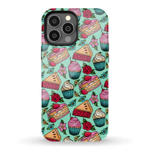 Traditional Tattoo Style Desserts Phone Case