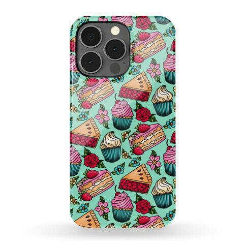 Traditional Tattoo Style Desserts Phone Case