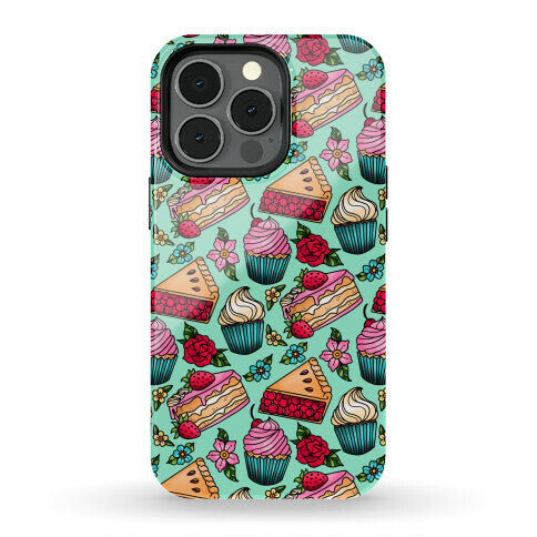 Traditional Tattoo Style Desserts Phone Case