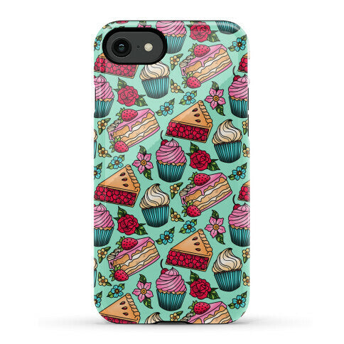 Traditional Tattoo Style Desserts Phone Case