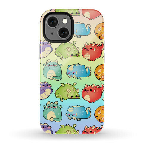 Kawaii Dragons Pattern Phone Case