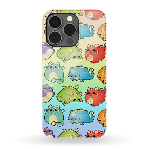 Kawaii Dragons Pattern Phone Case
