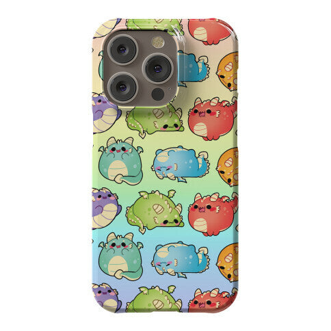 Kawaii Dragons Pattern Phone Case