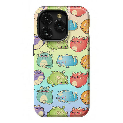 Kawaii Dragons Pattern Phone Case