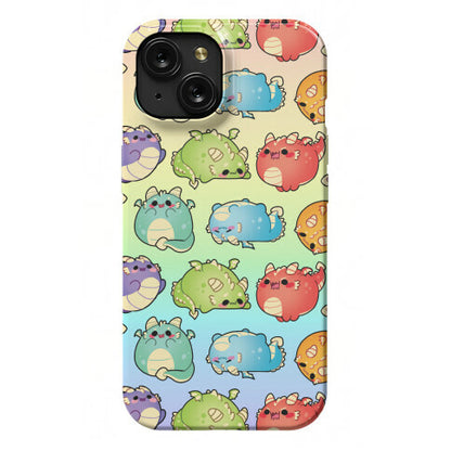 Kawaii Dragons Pattern Phone Case