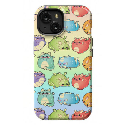 Kawaii Dragons Pattern Phone Case