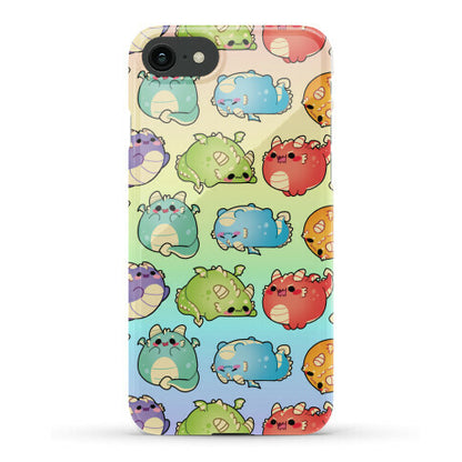 Kawaii Dragons Pattern Phone Case