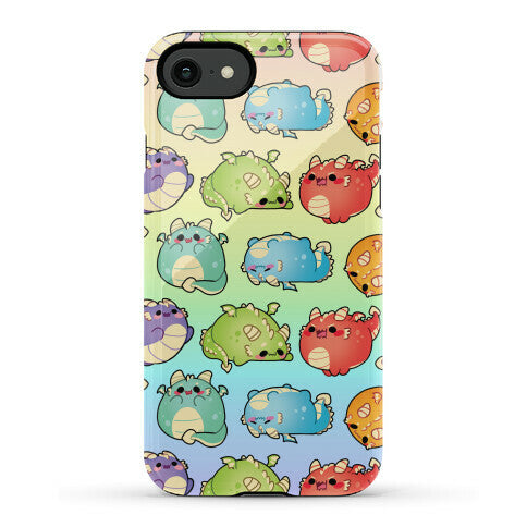 Kawaii Dragons Pattern Phone Case