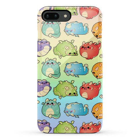 Kawaii Dragons Pattern Phone Case