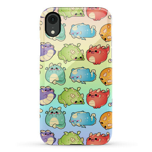 Kawaii Dragons Pattern Phone Case