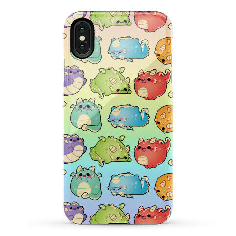 Kawaii Dragons Pattern Phone Case