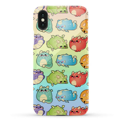 Kawaii Dragons Pattern Phone Case