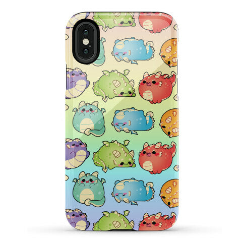 Kawaii Dragons Pattern Phone Case