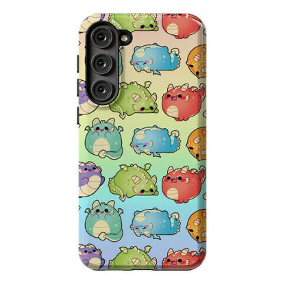 Kawaii Dragons Pattern Phone Case