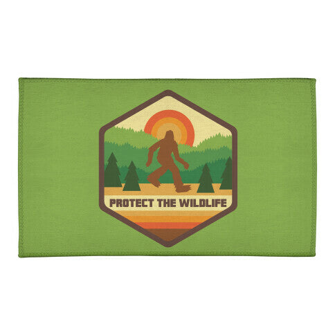 Protect The Wildlife (Bigfoot) Welcome Mat