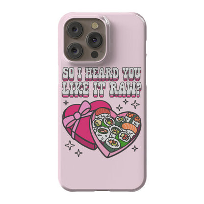 So I heard you like it raw? Sushi Heart Box Phone Case