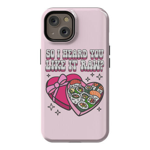 So I heard you like it raw? Sushi Heart Box Phone Case