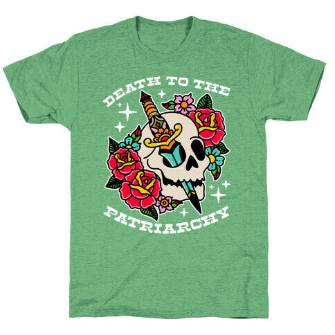 Death to The Patriarchy Unisex Triblend Tee