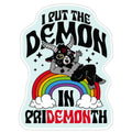 Baphomet I Put The Demon In Pride Month Sticker