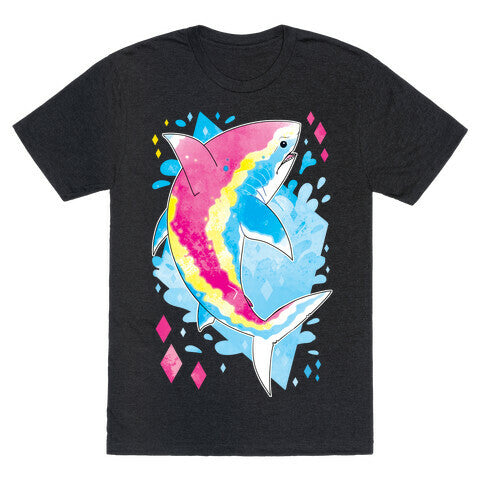 Pride Sharks: Pan Unisex Triblend Tee