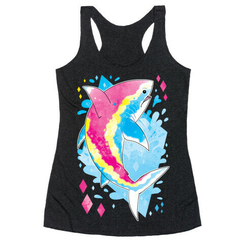 Pride Sharks: Pan Racerback Tank