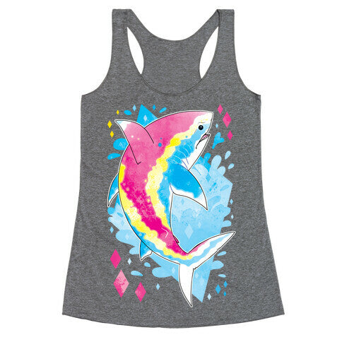Pride Sharks: Pan Racerback Tank
