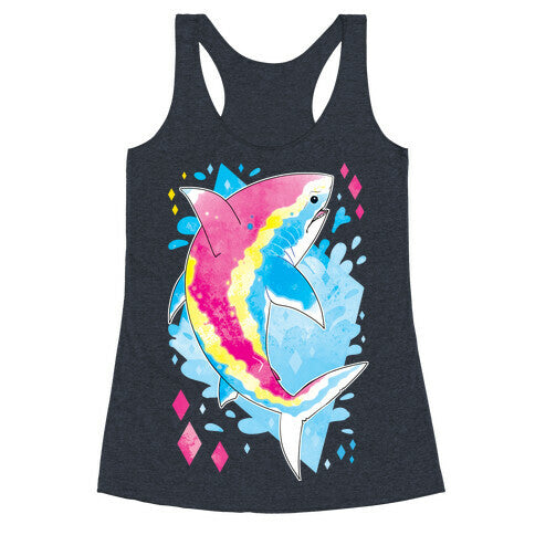 Pride Sharks: Pan Racerback Tank