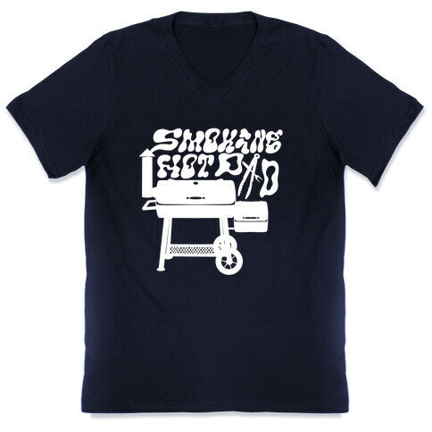 Smoking Hot Dad Meat Smoker V-Neck
