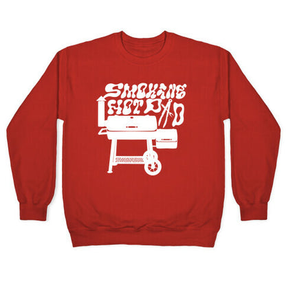 Smoking Hot Dad Meat Smoker Crewneck Sweatshirt