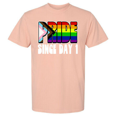 Pride Since Day 1 Comfort Colors Heavyweight Tee